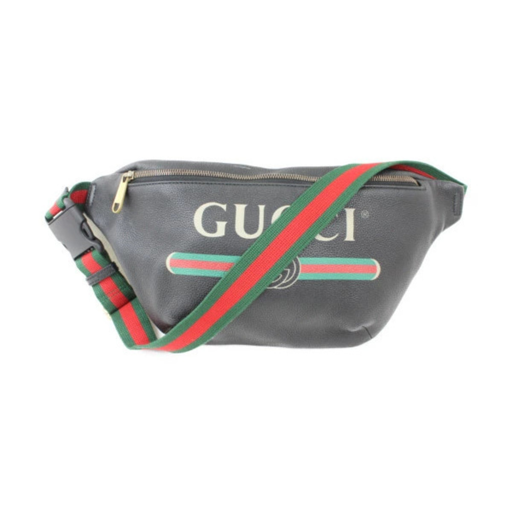 Gucci Body Belt Bum Bag GUCCI Leather Shoulder Leather